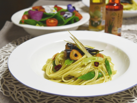 福岡・糸島「弥冨農園」糸島ねぎ油と葱香パスタセット