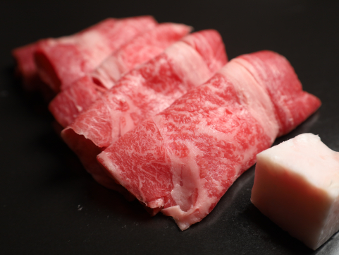 延寿牛＆黒毛和牛肩ロースうす切り